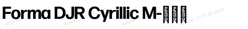 Forma DJR Cyrillic M字体转换 Forma DJR Cyrillic M字体转换